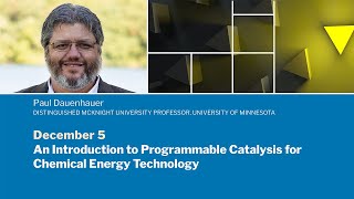 An Introduction to Programmable Catalysis for Chemical Energy Technology [upl. by Arakat]