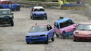 Banger Racing Angmering Raceway Van Bangers 24716 [upl. by Sirenay513]