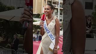 Indira Ampiot Miss France 2023 au Festival TV de Monaco 2023 [upl. by Roxie]