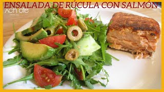 Ensalada de Rúcula con Salmón  Almuerzo Saludable en 15 Minutos [upl. by Arnon]