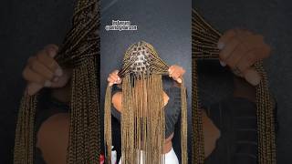 How To Knotless Box Braids😍 blowup blowthisaccountup explore bohemianbraids naturalhair fyp [upl. by Enihpesoj]