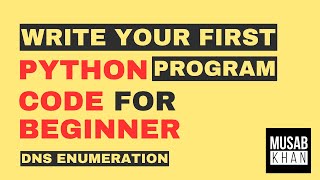 Code For Beginners DNS Enumeration Made Easy  Write Your First Python Code Today [upl. by Pearman796]