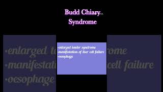 Budd Chiary Syndrome [upl. by Rakia]