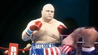 Butterbean left rival flat on his back with huge onepunch KO to in fight with one of biggest weight [upl. by Sheff485]