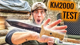 KM2000 im TEST  wird es überleben  Bushcraft Messer EXTREM TEST 1  Survival Mattin [upl. by Nerat]