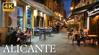 Alicante Spain  Evening Vibe  Walking Tour 4k [upl. by Jaddo]