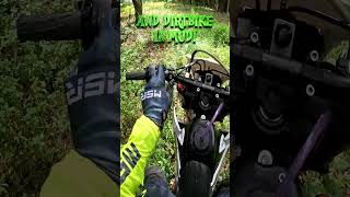 Powering through the mud with AWD  ALL WHEEL DRIVE dirt bike  Christini AWD 250cc big wheel [upl. by Harbot]