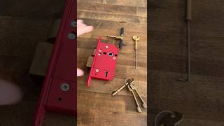 945 ERA Sashlock 5 Lever Mortice door lock picked open with homemade tools in less than 60 seconds [upl. by Rabbi884]