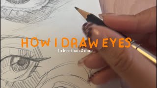 How I Draw Eyes in Under 2 Minutes [upl. by Tram]