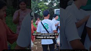 CoinEx Charity Delivers Essential Aid to TyphoonHit Batangas [upl. by Polard168]