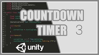 Countdown Timer In Unity  Easy Beginners Tutorial Guide [upl. by Kuehn]