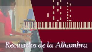 Recuerdos de la Alhambrapianocoversheet [upl. by Aihsoj]