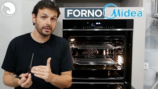 Apresentação do FORNO de Embutir ProTouch 80L MIDEA  Harpyja [upl. by Lorollas]