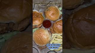 zinger burger KFC short foodle cooking fypyoutube foryou [upl. by Nirahs]