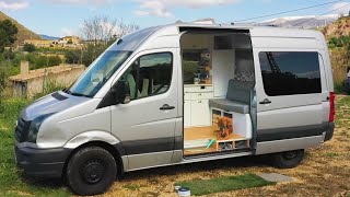 COMPACT amp HIGHLY FUNCTIONAL MWB Crafter SelfBuild ⚒️🚐 Built for FULLTIME VANLIFE [upl. by Newmark]