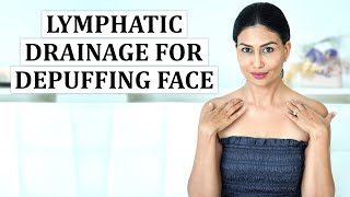 Lymphatic Drainage for Depuffing Your Face [upl. by Akahc878]