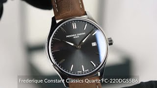 Frederique Constant Classics Quartz FC220DGS5B6 [upl. by Akimet]