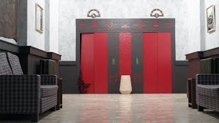 Blender Timelapse Recreating The Shining elevator scene [upl. by Neelasor401]