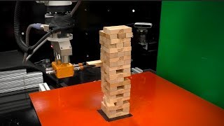 MIT Robot Learns How to Play Jenga [upl. by Sinnaoi]