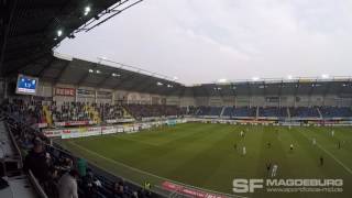 SC Paderborn  1 FC Magdeburg Torjubel und Wechselgesang HD Feb 2017 [upl. by Oiraved780]