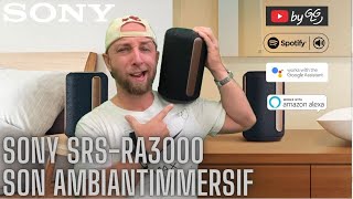 Sony SRS RA3000 Mon enceinte Bluetooth Connectée préférée avec son ambiant immersif [upl. by Dijam]