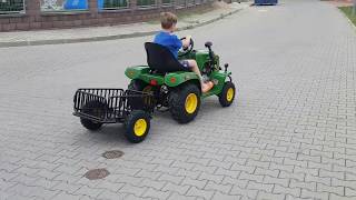 Dětský čtyřtaktní zahradní traktor s přívěsem 110ccm wwwctyrkolkybrandyscz [upl. by Adnamas187]