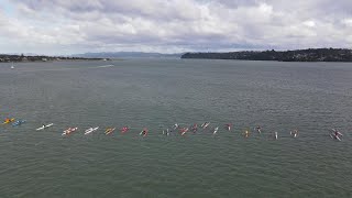 SUP DOWNWIND  Manukau Harbour Challenge [upl. by Irat]