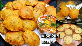 5 Minutes Easy Recipes  Mini Aloo Suji ki Puri  New Recipe  Aloo PuriLunchdinnerSnacks Recipes [upl. by Juliane]