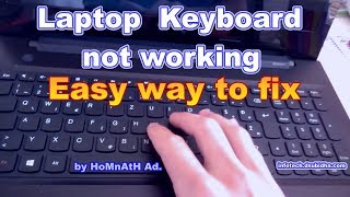 laptop keyboard not working easy fix 100 2019 [upl. by Nnyleahs719]