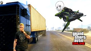 Oppressor MK2 amp Jet Griefers get Trolled by MOC  Haulage  GTA Online [upl. by Charmane]