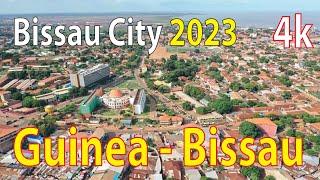 Bissau City  GuineaBissau 4K By Drone 2023 [upl. by Cathy783]