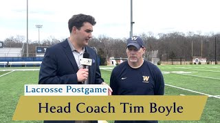 Mens Lacrosse Postgame vs Mercyhurst Head Coach Tim Boyle  2102024 [upl. by Kameko]