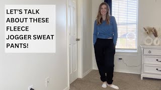 Winter Wardrobe Essentials  Fleece Jogger Sweat Pants Review and Styling Tips  Fashion Hacks [upl. by Yci650]