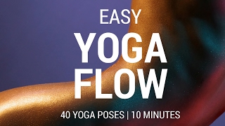 How to do Yoga Flow Poses for beginners at home Easy home yoga practice Start Yoga challenge [upl. by Rad561]