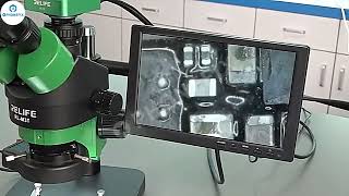 RELIFE RLM5TB1 trinocular microscope installation operation video [upl. by Rora490]