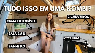 TOUR na KOMBI HOME que você NUNCA VIU igual  VAN TOUR [upl. by Amata]