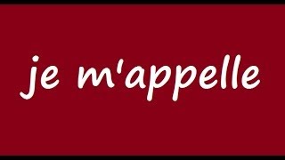 The quotJE MAPPELLEquot Song  Je Mappelle en Chanson  Sappeler Conjugation Song  French Conjugation [upl. by Ettelra]