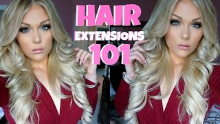 Hair Extensions 101  Bellami Hair Review  More [upl. by Atnwahsal]