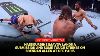 UFC Fight Night243 result Nassourdine Imavov stifles BrendanAllens grappling calls for title shot [upl. by Sellers420]