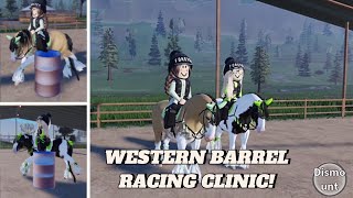 WESTERN BARREL RACING CLINIC with personal trainer [upl. by Rufus]