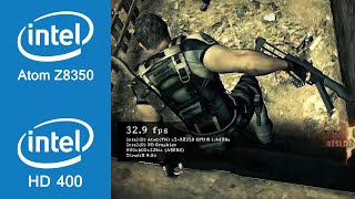 Resident Evil 5 DirectX 9 Benchmark Intel Atom Z8350  Intel HD Graphics 400 [upl. by Assiralk80]