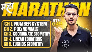 🥵Class 9 Maths  Half Yearly Exam  Maha Marathon 🔥 [upl. by Enetsirhc]