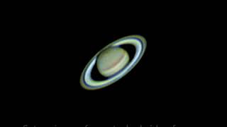 Live video of Jupiter Saturn and Mars through a 127mm Mak Cass scope [upl. by Hpesoj]