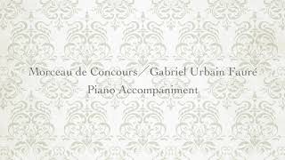 Morceau de ConcoursGabriel Urbain Fauré FluteampPiano Piano Accompaniment [upl. by Stets]