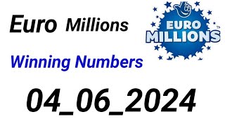 EURO MILLIONS PREDICTION TODAY 04062024 [upl. by Anuqahs]