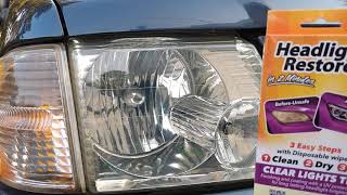 headlight restore wipes test review do it really work in 2 minutes wow it works [upl. by Dygal]