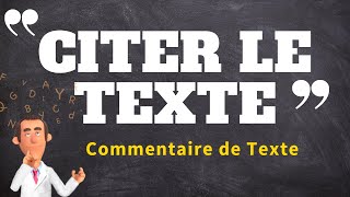 TECHNIQUE IMPORTANTE POUR LE COMMENTAIRE DE TEXTE EN PHILO [upl. by Treble]