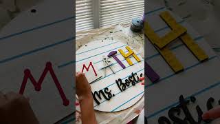 Taking custom orders for door hangers doorhanger smallbusiness diy classroom teacher [upl. by Amias]