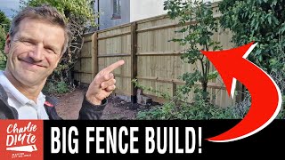 Closeboard Fence Build [upl. by Ailecnarf919]