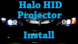 DIY  How to Install Halo Projector Headlights with 6000K HIDs [upl. by Airb781]